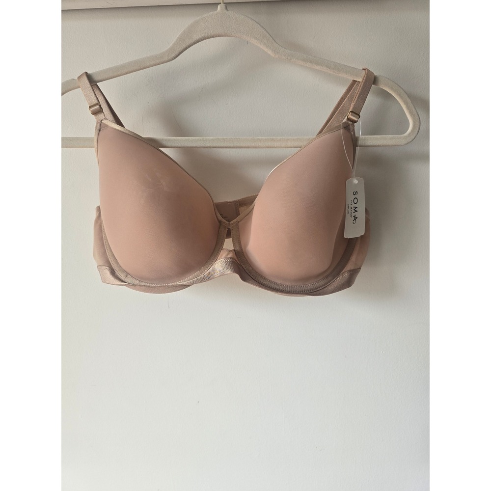 Soma Lightest Lift Smooth Perfect Coverage Bra 40D Warm Amber NWT
